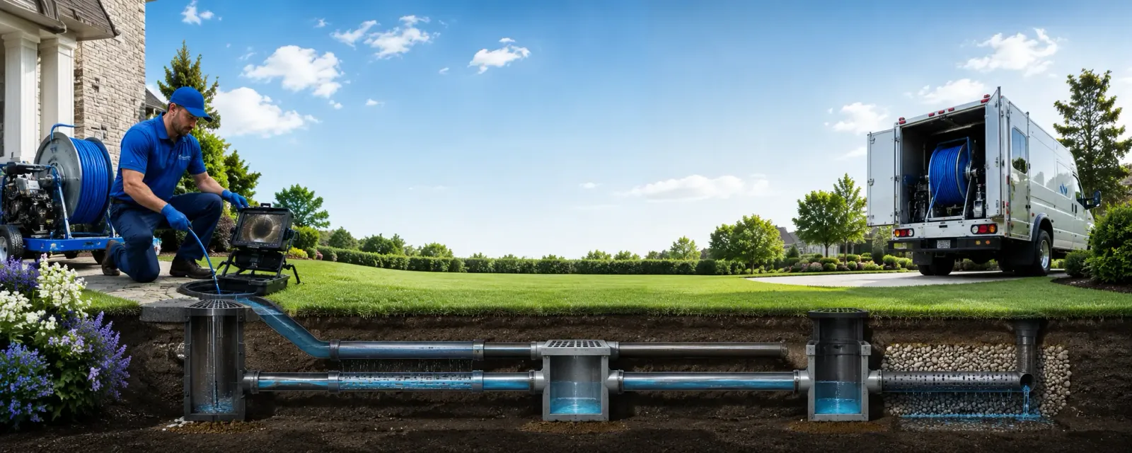Outdoor drain cleaning information for Aledo, IL